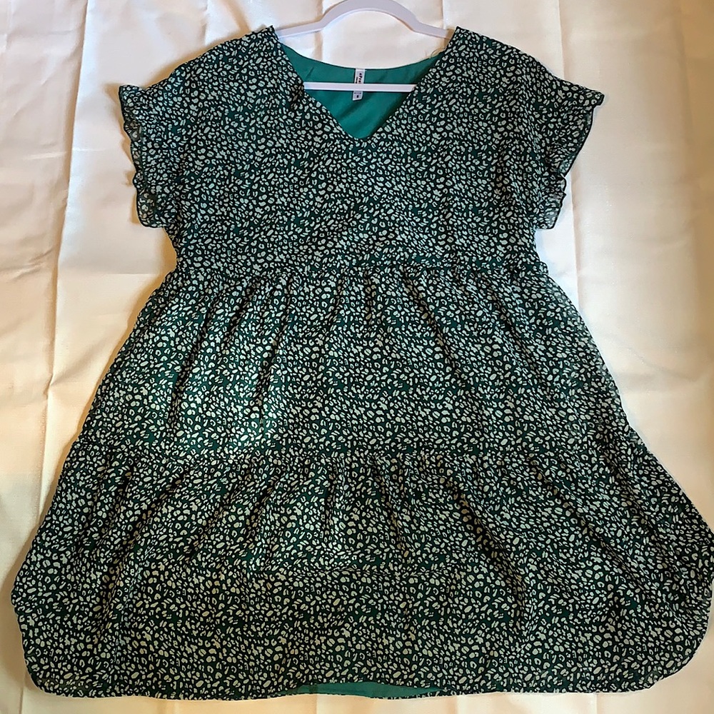 Cheetah print green dress from Epretty.